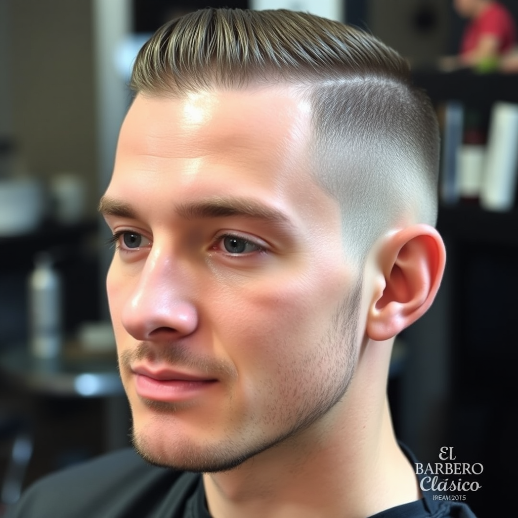 Resultado final del tratamiento capilar masculino mostrando cabello saludable, brillante y bien cuidado después del servicio profesional en El Barbero Clásico